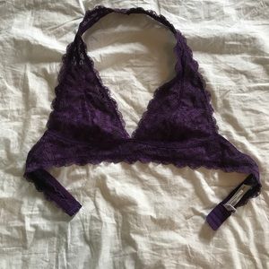 Free people purple lace bralette